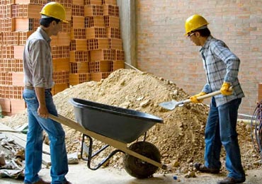 کارگر ساده ساختمانی همه کارا